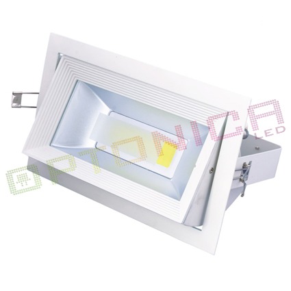 30w spot led cob rectangular, orientabil, lumina alba - Pret | Preturi 30w spot led cob rectangular, orientabil, lumina alba