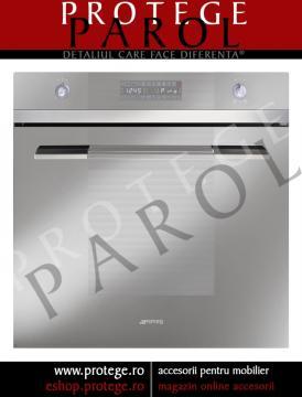 Cuptor electric multifunctional, 60 cm, pirolitic, sticla argintie, SMEG Italia, Design Linea, SCP112SG8 - Pret | Preturi Cuptor electric multifunctional, 60 cm, pirolitic, sticla argintie, SMEG Italia, Design Linea, SCP112SG8