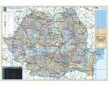 Romania - Harta administrativa si rutiera (hartie laminata) 100x70 - Pret | Preturi Romania - Harta administrativa si rutiera (hartie laminata) 100x70