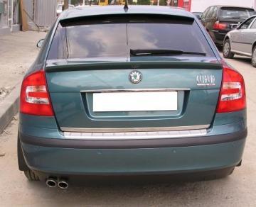 Decor bara spate limo - finisare ABS silver Skoda Octavia II - Pret | Preturi Decor bara spate limo - finisare ABS silver Skoda Octavia II