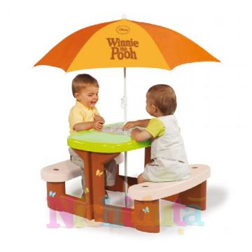 Masa de picnic cu umbrela Winnie the Poo - Pret | Preturi Masa de picnic cu umbrela Winnie the Poo