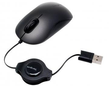 Mouse mini optic cu fir, 1000dpi, cablu retractabil USB, negru, Targus (AMU89EU) - Pret | Preturi Mouse mini optic cu fir, 1000dpi, cablu retractabil USB, negru, Targus (AMU89EU)