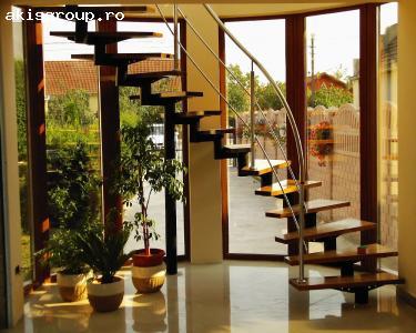 scari interior cu trepte din lemn masiv - Pret | Preturi scari interior cu trepte din lemn masiv