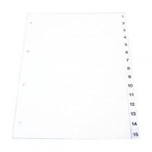 Index plastic, A4, EXITON - numeric 1-31 - Pret | Preturi Index plastic, A4, EXITON - numeric 1-31