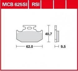 MCB625 SI - placute de frana TRW - spate - Pret | Preturi MCB625 SI - placute de frana TRW - spate