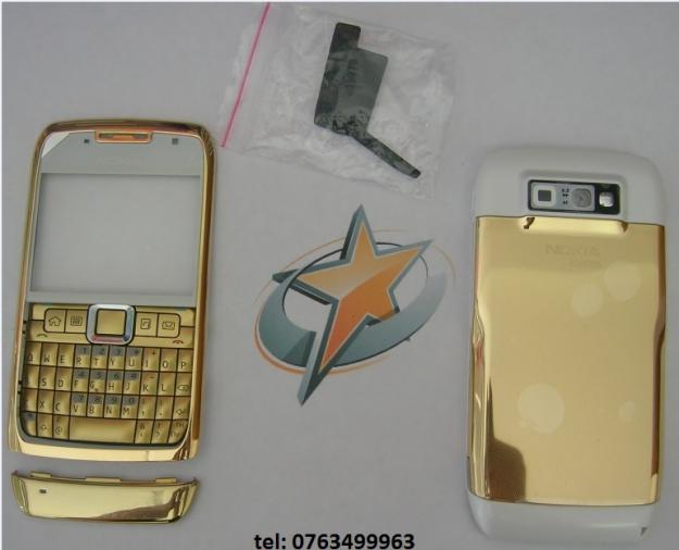 Carcasa Nokia E71 GOLD ORIGINALA COMPLETA SIGILATA - Pret | Preturi Carcasa Nokia E71 GOLD ORIGINALA COMPLETA SIGILATA