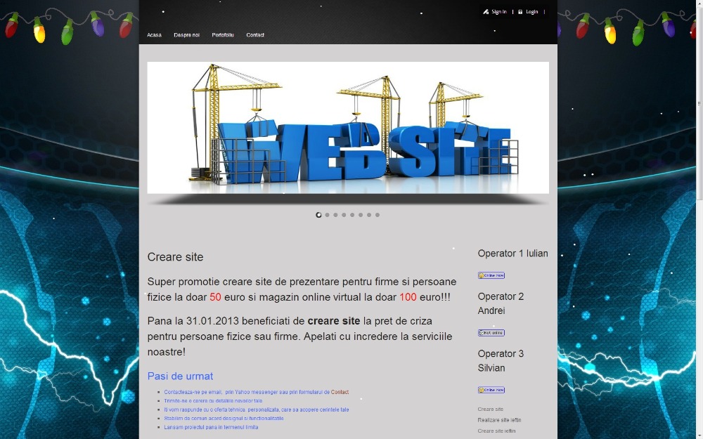 Creare site, webdesign ieftin, magazine online - Pret | Preturi Creare site, webdesign ieftin, magazine online