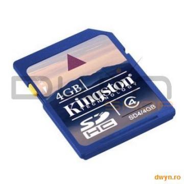 KINGSTON Memorie 4GB HC SecureDigital - Pret | Preturi KINGSTON Memorie 4GB HC SecureDigital