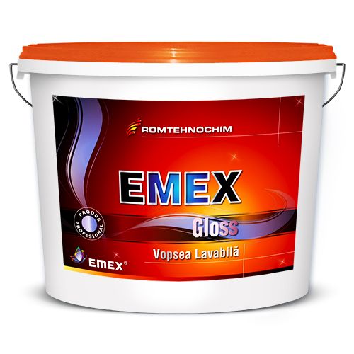 Vopsea Lavabila Lucioasa EMEX GLOSS - Pret | Preturi Vopsea Lavabila Lucioasa EMEX GLOSS