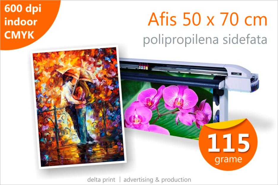 Afis 50 x 70 - 11 lei Print indoor pe polipropilena sidefata 115g - Pret | Preturi Afis 50 x 70 - 11 lei Print indoor pe polipropilena sidefata 115g