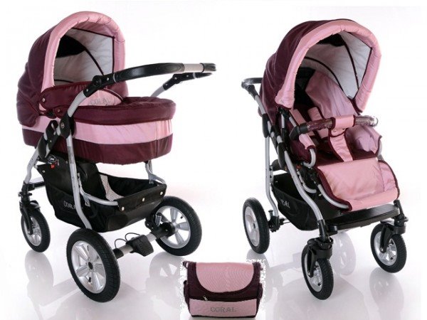 Carucior Coral 2 in 1 si scoica de masina Babideal - Pret | Preturi Carucior Coral 2 in 1 si scoica de masina Babideal