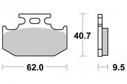 648HF - placute de frana SBS - spate - Pret | Preturi 648HF - placute de frana SBS - spate