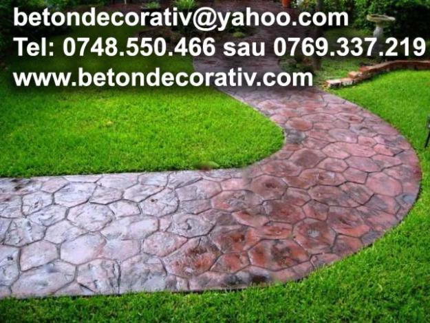 Beton Amprentat (beton imprimat, beton stampilat, beton ornamental) - Pret | Preturi Beton Amprentat (beton imprimat, beton stampilat, beton ornamental)