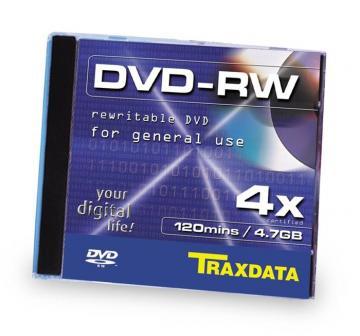 DVD-RW Traxdata 4x 4.7GB 120 MIN 1 buc/jewel - Pret | Preturi DVD-RW Traxdata 4x 4.7GB 120 MIN 1 buc/jewel