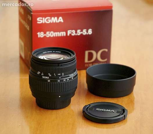 Obiectiv Sigma 18-50 mm 1:3.5-5.6 DC fi58 - Pret | Preturi Obiectiv Sigma 18-50 mm 1:3.5-5.6 DC fi58