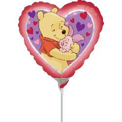 Balon minifolie metalizata 23cm WINNIE PIGLET HEART - Pret | Preturi Balon minifolie metalizata 23cm WINNIE PIGLET HEART