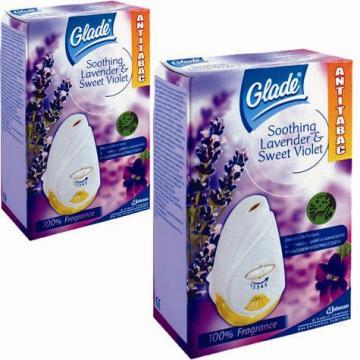 Pachet odorizant electric Glade, Lavanda &amp; Sweet Violet, 1+1 - Pret | Preturi Pachet odorizant electric Glade, Lavanda &amp; Sweet Violet, 1+1