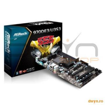 ASROCK Socket AM3, 970DE3/U3S3, AMD 770 + SB710, 4xDDR3 1866(OC) DCh max 32GB, 1xPCIex2.0/3xPCIex1/ - Pret | Preturi ASROCK Socket AM3, 970DE3/U3S3, AMD 770 + SB710, 4xDDR3 1866(OC) DCh max 32GB, 1xPCIex2.0/3xPCIex1/