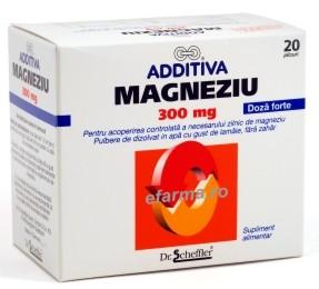ADDITIVA Magneziu 300 mg *20 plicuri - Pret | Preturi ADDITIVA Magneziu 300 mg *20 plicuri