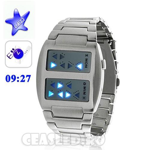 Ceas de mana binar Templar japanese led watch, curea metalica, led-uri albastre. Nou - Pret | Preturi Ceas de mana binar Templar japanese led watch, curea metalica, led-uri albastre. Nou