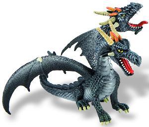 Bullyland - Figurina Dragon negru cu 2 capete - Pret | Preturi Bullyland - Figurina Dragon negru cu 2 capete