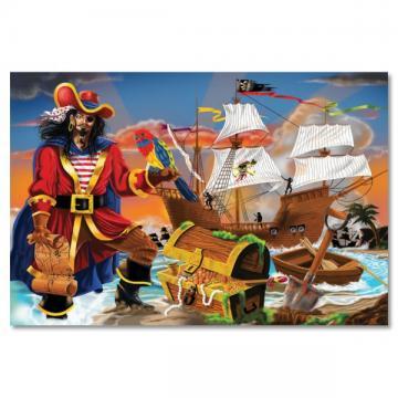 Melissa&amp;Doug - Puzzle de podea Comoara piratilor - Pret | Preturi Melissa&amp;Doug - Puzzle de podea Comoara piratilor