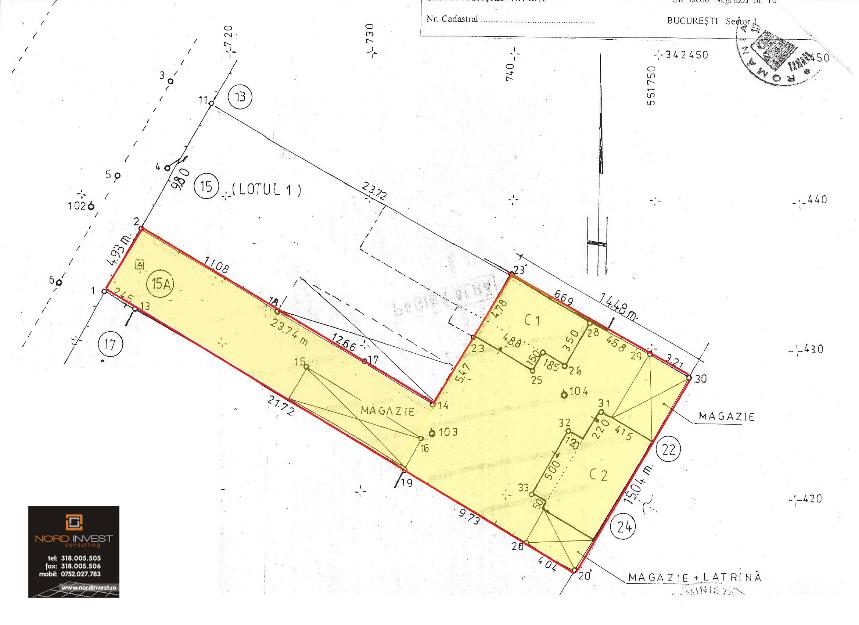 Teren 328 mp, Sos Chitilei- Pod Constanta - Pret | Preturi Teren 328 mp, Sos Chitilei- Pod Constanta