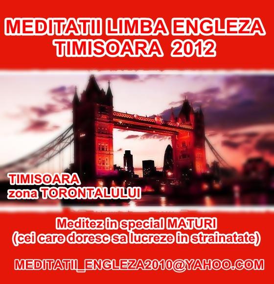 Meditatii Engleza Timisoara 2012 - Pret | Preturi Meditatii Engleza Timisoara 2012