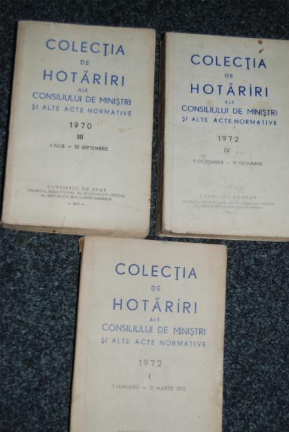 COLECTIA DE HOTARIRI ALE CONS. DE MINISTRI - Pret | Preturi COLECTIA DE HOTARIRI ALE CONS. DE MINISTRI