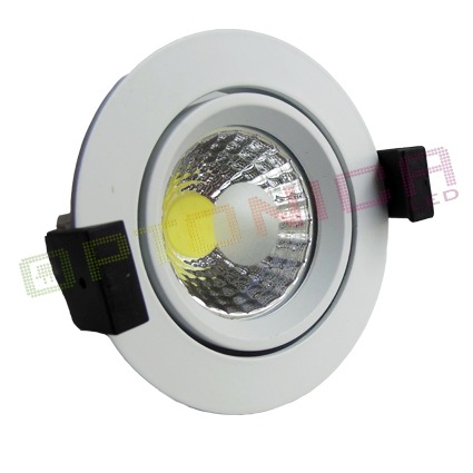 8w spot led cob,rotund orientabil, lumina alba - Pret | Preturi 8w spot led cob,rotund orientabil, lumina alba