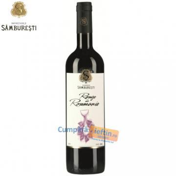 Vin demisec Rouge de Roumanie rosu 0 75 L  Samburesti - Pret | Preturi Vin demisec Rouge de Roumanie rosu 0 75 L  Samburesti