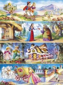 Pachet 4 puzzle Castorland 220 mini povesti - Pret | Preturi Pachet 4 puzzle Castorland 220 mini povesti