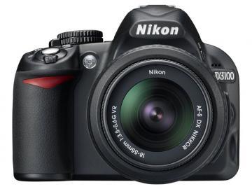 Camera digitala Nikon DSLR D3100 KIT, 14.2MPx, obiectiv AF-S DX 18-55 VR, display 3", SD/SDHC/SDXC, negru - Pret | Preturi Camera digitala Nikon DSLR D3100 KIT, 14.2MPx, obiectiv AF-S DX 18-55 VR, display 3", SD/SDHC/SDXC, negru
