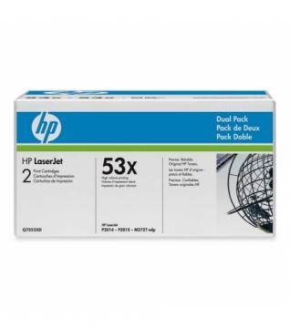 Toner DoublePack HP Q7553XD Negru - Pret | Preturi Toner DoublePack HP Q7553XD Negru