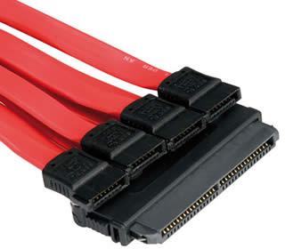 Cablu Roline SAS SFF-8484 - 4 X SATA, 0.5M - Pret | Preturi Cablu Roline SAS SFF-8484 - 4 X SATA, 0.5M