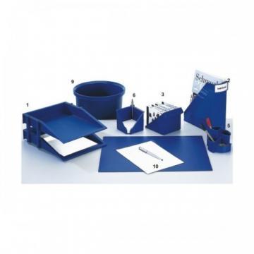 Suport rotativ pentru instrumente de scris HELIT Linear - albastru - Pret | Preturi Suport rotativ pentru instrumente de scris HELIT Linear - albastru