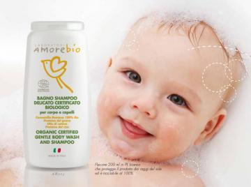 Sampon Organic Delicat Pentru Par Si Corp, AmoreBio - Pret | Preturi Sampon Organic Delicat Pentru Par Si Corp, AmoreBio