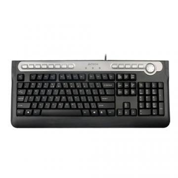 Tastatura A4Tech KB-20MU Silver/Black PS/2 USB+mic+casti - Pret | Preturi Tastatura A4Tech KB-20MU Silver/Black PS/2 USB+mic+casti