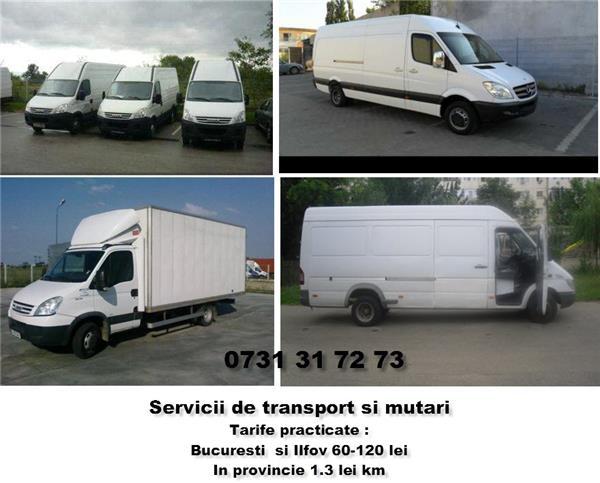 Transport si mutari in bucuresti si in provincie ,echipa pentru ajutor la incarcare - Pret | Preturi Transport si mutari in bucuresti si in provincie ,echipa pentru ajutor la incarcare