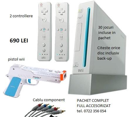 Consola WII noua, 690 lei, full accesorizata - Pret | Preturi Consola WII noua, 690 lei, full accesorizata