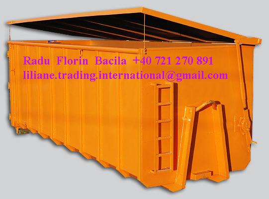 Containere metalic, tip Abroll, cu capac actionat hidraulic - Pret | Preturi Containere metalic, tip Abroll, cu capac actionat hidraulic