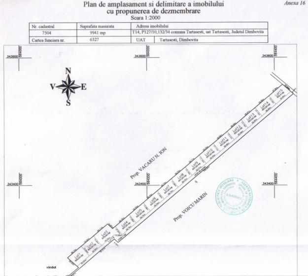 VIND TEREN PARCELAT TARTASESTI IN RATE LUNARE - Pret | Preturi VIND TEREN PARCELAT TARTASESTI IN RATE LUNARE