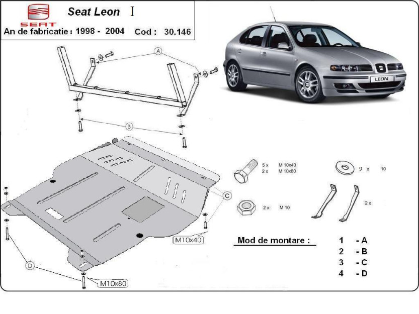 Scut motor Seat Leon - Pret | Preturi Scut motor Seat Leon