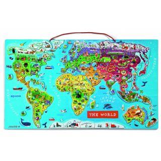 Puzzle magnetic harta lumii - Pret | Preturi Puzzle magnetic harta lumii