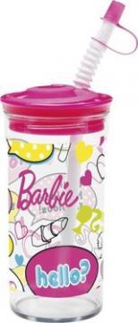 Bidonas cu pai flexibil 50cl BARBIE FAB - Pret | Preturi Bidonas cu pai flexibil 50cl BARBIE FAB