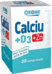Calciu+D3+Zn *30 comprimate - Pret | Preturi Calciu+D3+Zn *30 comprimate