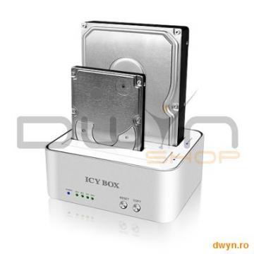 RaidSonic Icy Box IB-120CL-U3, Docking &amp; Cloning Station for 2.5 &amp; 3.5 inch, SATA HDD, USB 3.0, Hot - Pret | Preturi RaidSonic Icy Box IB-120CL-U3, Docking &amp; Cloning Station for 2.5 &amp; 3.5 inch, SATA HDD, USB 3.0, Hot
