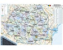 Romania - Harta administrativa (hartie laminata) 70x50 - Pret | Preturi Romania - Harta administrativa (hartie laminata) 70x50