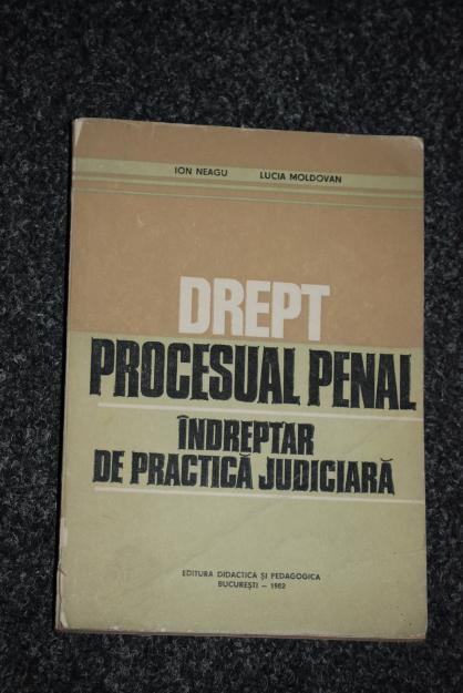 DREPT PROCESUAL PENAL INDREPTAR DE PRACTICA JUDICIARA - Pret | Preturi DREPT PROCESUAL PENAL INDREPTAR DE PRACTICA JUDICIARA