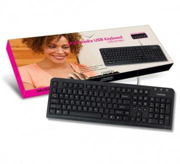 Keyboard CANYON CNR-KEYB6U USB Black Retail - Pret | Preturi Keyboard CANYON CNR-KEYB6U USB Black Retail
